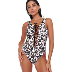 Bluepoint Leopard Queen Ολόσωμο Μαγιό με Ενίσχυση Animal Print Μπεζ Καφέ 24058058-01