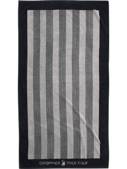 Greenwich Polo Club 3886 Πετσέτα Θαλάσσης Μαύρη 90x170cm