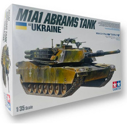 Tamiya U.S. M1A1 Abrams Tank Ukraine Συναρμολογούμενο Πλαστικό Μοντέλο Τανκ 1:35