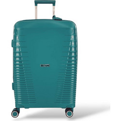 Rain RB8018-24 Βαλίτσα Μεσαία 65x43x25cm με 4 Ρόδες Πετρόλ