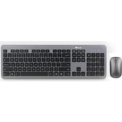 NGS Matrix Ultra Slim Black Grey Ασύρματο Σετ Πληκτρολόγιο & Ποντίκι
