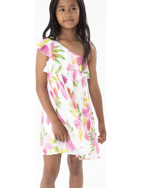 Boboli Παιδικό Φόρεμα Floral Άσπρο 728153-9420
