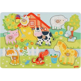 Παιδικό Puzzle Goki Σφηνώματα Farm Animals 8 Κομμάτια