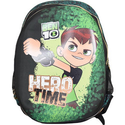 SunCe Ben 10 Σχολική Τσάντα Πλάτης Δημοτικού Πράσινη AP1-7892