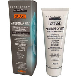 Guam Seatherapy Triple Action Face Scrub-Mask Κρεμώδης Μάσκα Προσώπου για Καθαρισμό & Ενυδάτωση με Υαλουρονικό 75ml