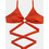 Rock Club Bikini Top Τριγωνάκι Κόκκινο BP-1602