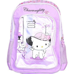 SunCe Hello Kitty Σχολική Τσάντα Πλάτης Δημοτικού Λιλά CRU-5520