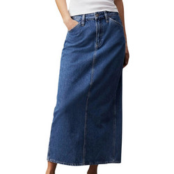 Calvin Klein Μακριά Φούστα Τζιν Ψηλόμεση Pencil Navy Μπλε J20J223680-1AANI