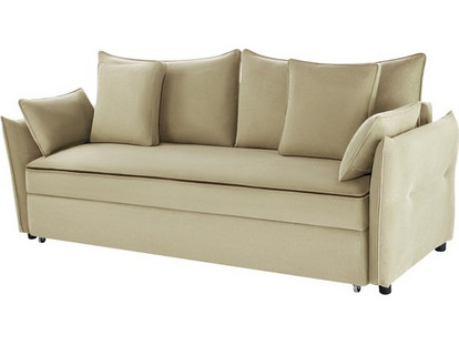 Ravenna Siri Τριθέσιος Καναπές Κρεβάτι Μπεζ 222x86x88cm 043793