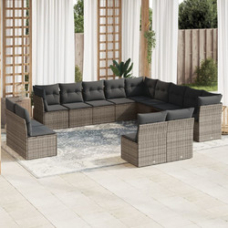 vidaXL Σετ Σαλόνι Κήπου Polywood 13τμχ Γκρι 3218490