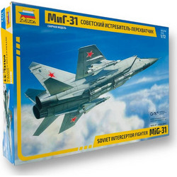 Zvezda MIG-31 Soviet Interceptor Συναρμολογούμενο Πλαστικό Μοντέλο Αεροπλάνου 1:72