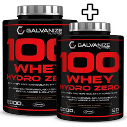 Galvanize Nutrition 100 Whey Hydro Zero Chocolate Πρωτεΐνη Ορού Γάλακτος Γράμμωσης 2x2kg