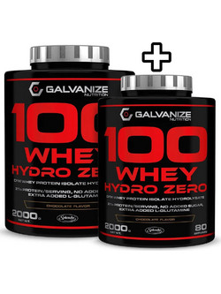 Galvanize Nutrition 100 Whey Hydro Zero Chocolate Πρωτεΐνη Ορού Γάλακτος Γράμμωσης 2x2kg