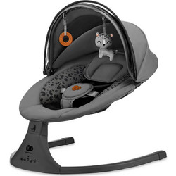 Kinderkraft Lumi 2 Relax Μωρού Κούνια με Μουσική Ανθρακί KBLUMI02DGR0000