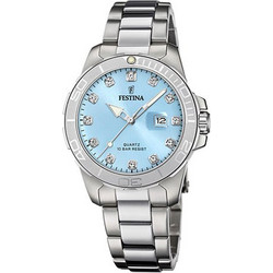 Festina Boyfriend Γυναικείο Ρολόι με Ασημί Μεταλλικό Μπρασελέ F20503/5