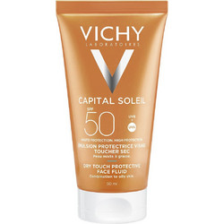 Vichy Dry Touch Protective Αντηλιακή Κρέμα Προσώπου SPF50 50ml