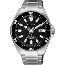 Citizen Promaster Ανδρικό Ρολόι Solar με Ασημί Μεταλλικό Μπρασελέ BN0200-81E