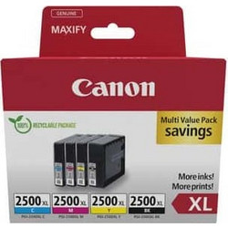 Canon PGI-2500XL B/C/M/Y Πακέτο 4 Μελανιών Εκτυπωτή Inkjet 9254B010