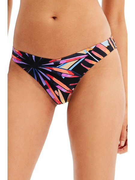 Desigual Playa Bikini Slip Μαύρο Πολύχρωμο 23SWMK29-2000