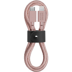 Native Union Belt Braided USB-A to Lightning Cable 1.2m Pink 4895200434771