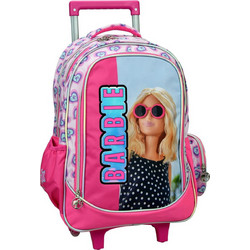 Gim Barbie Holographic Σχολική Τσάντα Τρόλεϊ Δημοτικού Ροζ 349-86074