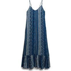Superdry Midi Καλοκαιρινό Καθημερινό Φόρεμα Navy Μπλε W8011673A-2KT