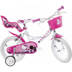 Dino Bikes Hello Kitty Παιδικό Ποδήλατο Πόλης 16" Λευκό Ροζ