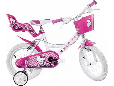 Dino Bikes Hello Kitty Παιδικό Ποδήλατο Πόλης 16" Λευκό Ροζ