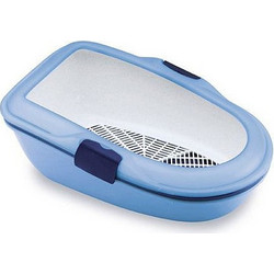 Stefanplast Λεκάνη Γάτας με Κόσκινο Γαλάζια Μ69.5xΠ47xΥ26cm