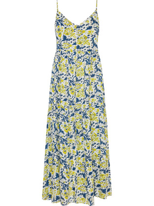 Funky Buddha Midi Καλοκαιρινό Καθημερινό Φόρεμα Floral Λευκό FBL009-123-13