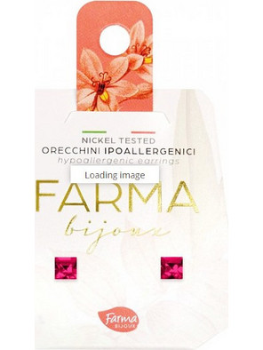 Farma Bijoux Γυναικεία Σκουλαρίκια Καρφωτά από Ορείχαλκο με Swarovski 8058056812285