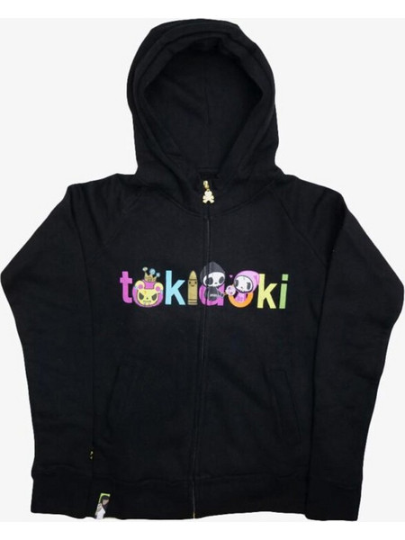 Tokidoki Παιδική Ζακέτα Φούτερ με Κουκούλα και Φερμουάρ Μαύρη 1016-1156-2013-BLK