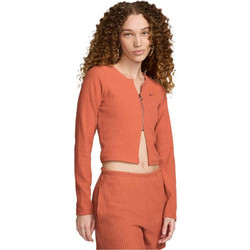 Nike Sportswear Chill Knit Slim Full-Zip Γυναικεία Ζακέτα Κοντή με Φερμουάρ Rusted FN3682-825