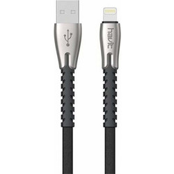 Havit H6101 Flat USB-A to Lightning Cable 1m Black 6939119021955