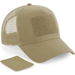 Beechfield Καπέλο Jockey με Δίχτυ Snapback Υφασμάτινο Μπεζ B641