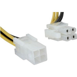 Powertech CAB-W006 Καλώδιο Τροφοδοσίας 4-Pin EPS Male to 4-Pin EPS Female 0.2m Multicolor