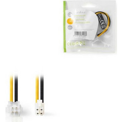 Nedis CCGP74310VA015 Καλώδιο Τροφοδοσίας 4-Pin EPS Male to 4-Pin EPS Female 0.15m Black Yellow