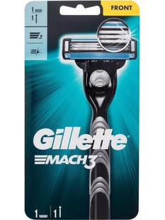Gillette Mach 3 Ξυραφάκι μιας Χρήσης με 3 Λεπίδες & Λιπαντική Ταινία 2τμχ