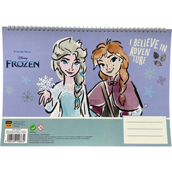 Gim Disney Frozen Μπλοκ Ζωγραφικής A4 40 Φύλλων με Αυτοκόλλητα 341-71416
