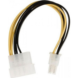 Valueline VLCP74060V Καλώδιο Τροφοδοσίας 4-Pin Molex Male to 6-Pin PCIe Male 0.15m Multicolor