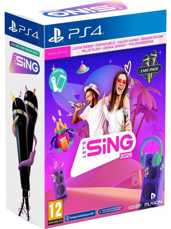 Let's Sing 2025 Double Mic Bundle PS4