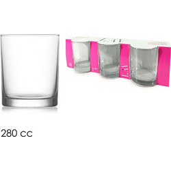 LAV Σετ Ποτήρια Ουίσκι Γυάλινα Liberty 280ml 3τμχ 70608136
