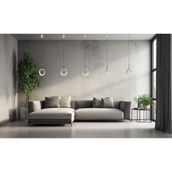 Sikrea Miley/S1 Κρεμαστό Φωτιστικό Οροφής Μονόφωτο LED με Θερμό Λευκό Φως 8804