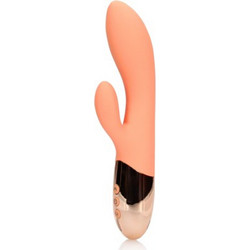 Loveline Ultra Soft Rabbit Ceramic Peach Δονητής Rabbit