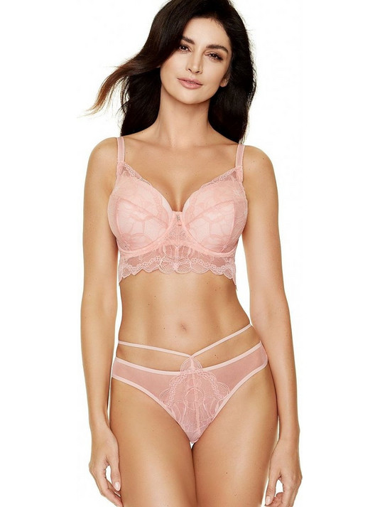 Gorteks Σουτιέν Balconette Push Up με Μπανέλα Ροζ B4 154222