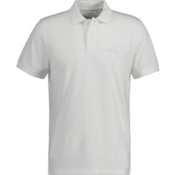 Gant Ανδρική Μπλούζα Polo Κοντομάνικη Λευκή 3G2062025-113