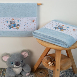 Dimcol Studying Bear 36 Σετ Βρεφικές Πετσέτες 2τμχ 400gr/m²