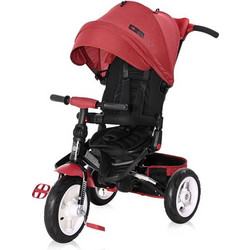 Lorelli Jaguar Luxe Τρίκυκλο Ποδήλατο με Σκίαστρο Χειρολαβή & Air Wheels για 10+ Μηνών Μαύρο Κόκκινο 10050390018