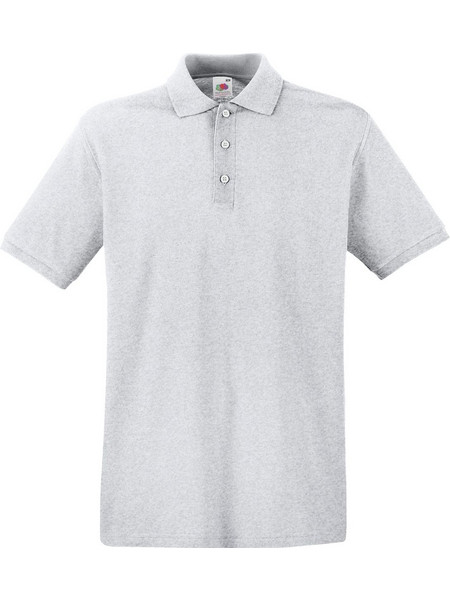 Fruit of The Loom Ανδρική Μπλούζα Polo Κοντομάνικη Heather Grey 63-218-0