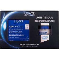Uriage Age Absolu Day & Night Age Absolu Redensifying Rosy Cream 50ml + Redensifying Sleeping Mask 15ml